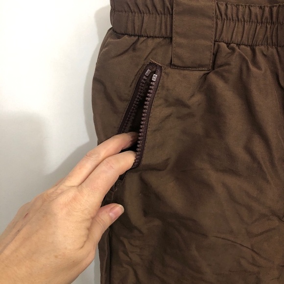 Boys Brown Snow Pants. Size 4 - Picture 3 of 6